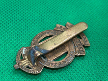Load image into Gallery viewer, Genuine WW2 British Army Ordinance Corps Brass Cap Badge - Kings Crown - The Militaria Shop