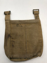 Load image into Gallery viewer, WW2 British Army 37 Pattern Webbing Water Bottle Carrier Harness - 1943 Dated - The Militaria Shop