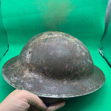 Load image into Gallery viewer, Original WW2 South African Army Mk2 Brodie Helmet - British Style Combat Helmet - The Militaria Shop