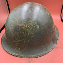 Charger l'image dans la galerie, Original British / Canadian Army WW2 Soldiers Military Combat Mk3 Turtle Helmet - The Militaria Shop