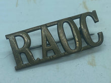 Load image into Gallery viewer, Original British Army Royal Army Ordnance Corps Brass Brooch - RAOC - The Militaria Shop