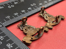 Load image into Gallery viewer, Original WW2 British Army RAPC Royal Army Pay Corps Collar Badges Pair - The Militaria Shop