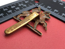 Load image into Gallery viewer, Original WW2 British Army Queen's Royal Regiment (West Surrey) Cap Badge - The Militaria Shop