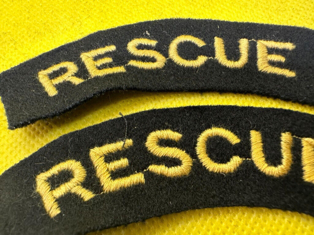 Original WW2 British Home Front Civil Defence Rescue Shoulder Titles - The Militaria Shop