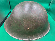 Load image into Gallery viewer, Original WW2 British Army / Canadian Army Mk3 Turtle Combat Helmet - The Militaria Shop