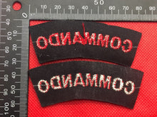 Lade das Bild in den Galerie-Viewer, British Army Commando Shoulder Titles Pair - The Militaria Shop