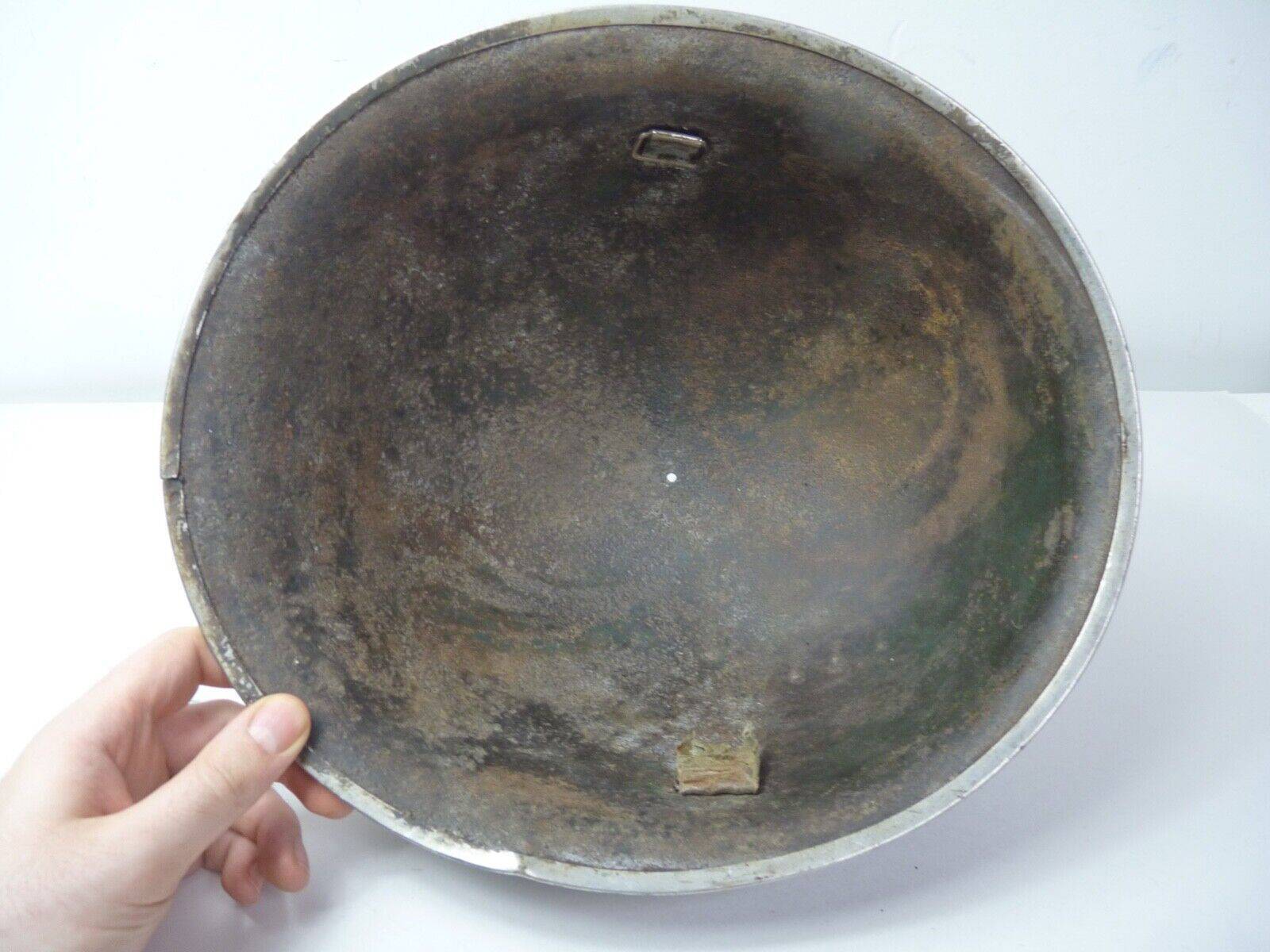 Original WW2 British / Canadian Army Mk3 High Rivet Turtle Army Combat Helmet - The Militaria Shop