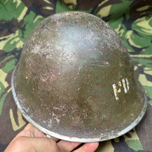 Load image into Gallery viewer, Original WW2 British / Canadian Army Mk3 Turtle Helmet & Liner - The Militaria Shop