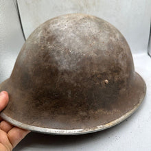 Load image into Gallery viewer, Mk3 Canadian / British Army Original WW2 Turtle Helmet High Rivet - The Militaria Shop