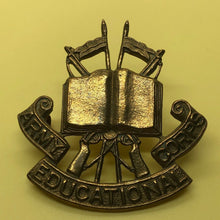 Load image into Gallery viewer, Original WW2 British Army Cap Badge - Army Education Corps - The Militaria Shop