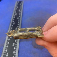 Load image into Gallery viewer, Original WW2 British Army 23rd Hussars Cap Badge - The Militaria Shop