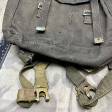Load image into Gallery viewer, Original WW2 British Army / RAF 37 Pattern Webbing Small Pack & L Straps Set - The Militaria Shop