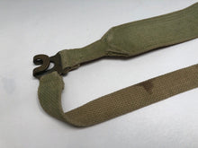 Charger l'image dans la galerie, Original WW2 British Army 37 Pattern Canvass L Strap - 1941 Date MECo - The Militaria Shop