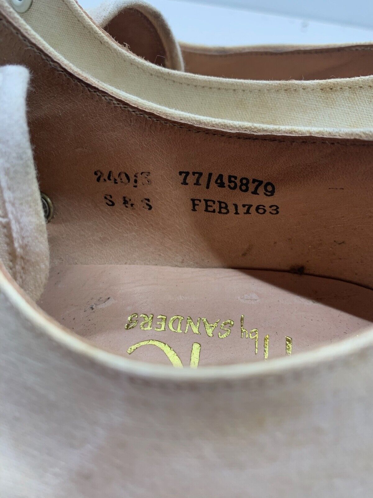 Original WW2 British Army Women's White Summer Shoes - ATS WAAF - Size 240 - The Militaria Shop