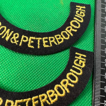 Load image into Gallery viewer, Original WW2 British Home Front Civil Defence Huntingdon & Peter Shoulder Ti - The Militaria Shop