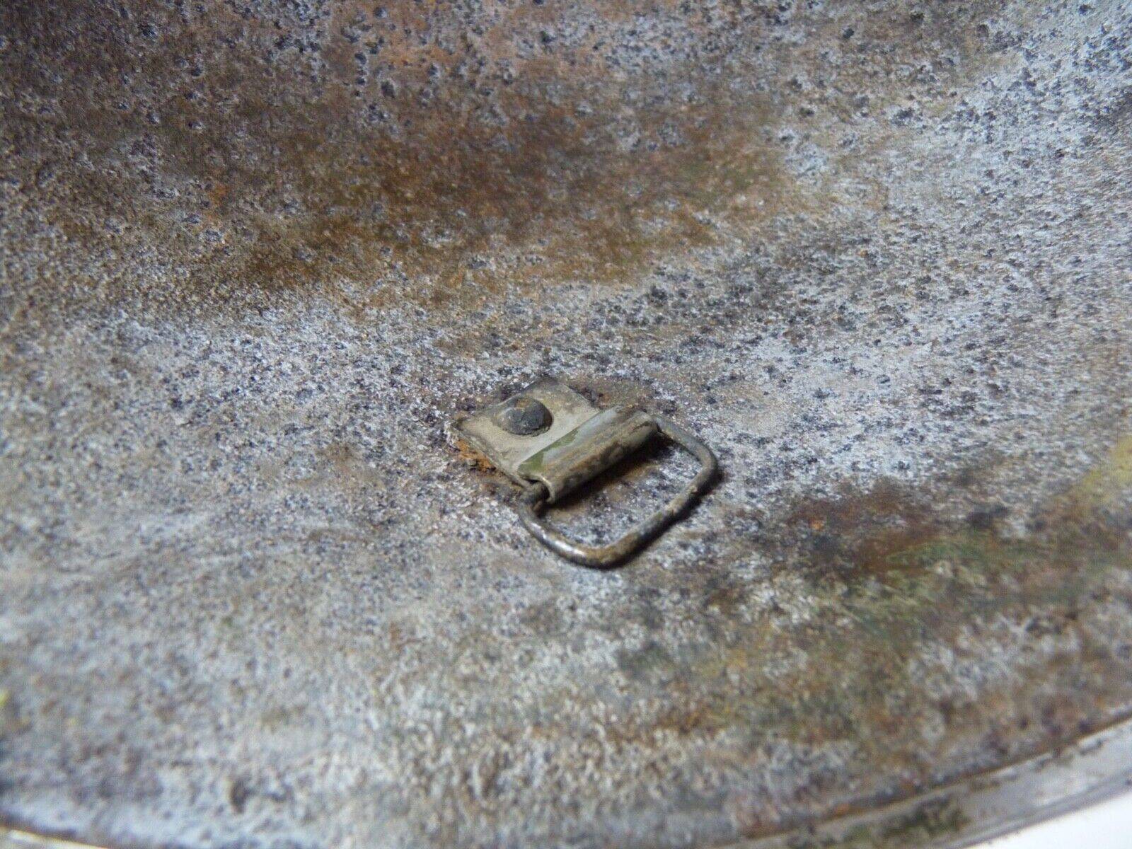 Original WW2 British / Canadian Army Mk3 High Rivet Turtle Army Combat Helmet - The Militaria Shop