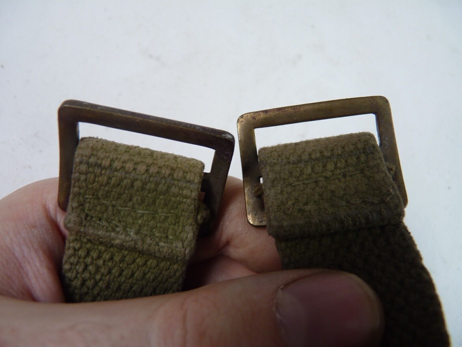 Original WW2 British Army Soldiers Water Bottle Carrier Harness - Dated 1943 - The Militaria Shop