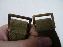 Load image into Gallery viewer, Original WW2 British Army Soldiers Water Bottle Carrier Harness - Dated 1943 - The Militaria Shop