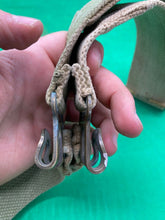 Load image into Gallery viewer, Original WW2 Pattern British Army L Straps Pair - 37 Pattern Webbing Haversack - The Militaria Shop