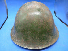 Charger l'image dans la galerie, Original WW2 British / Canadian Army Mk3 High Rivet Turtle Army Helmet & Lin - The Militaria Shop