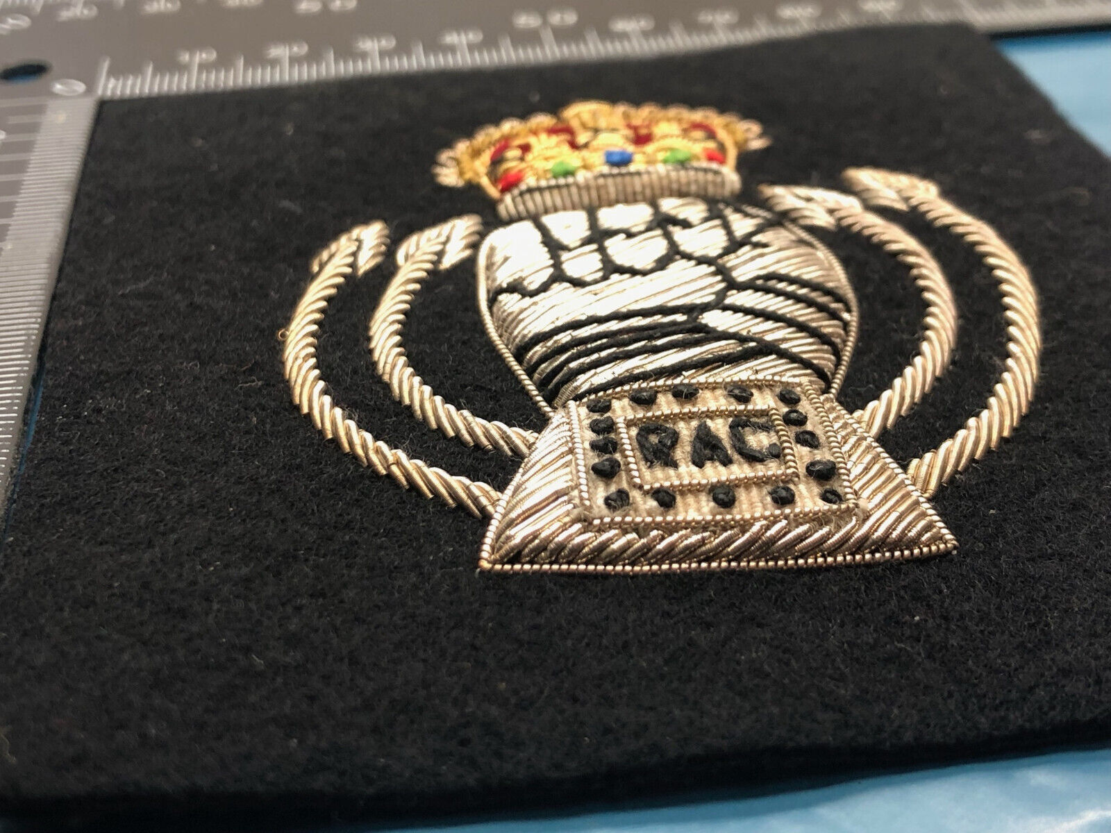 British Army Bullion Embroidered Blazer Badge - Royal Armoured Corps - The Militaria Shop