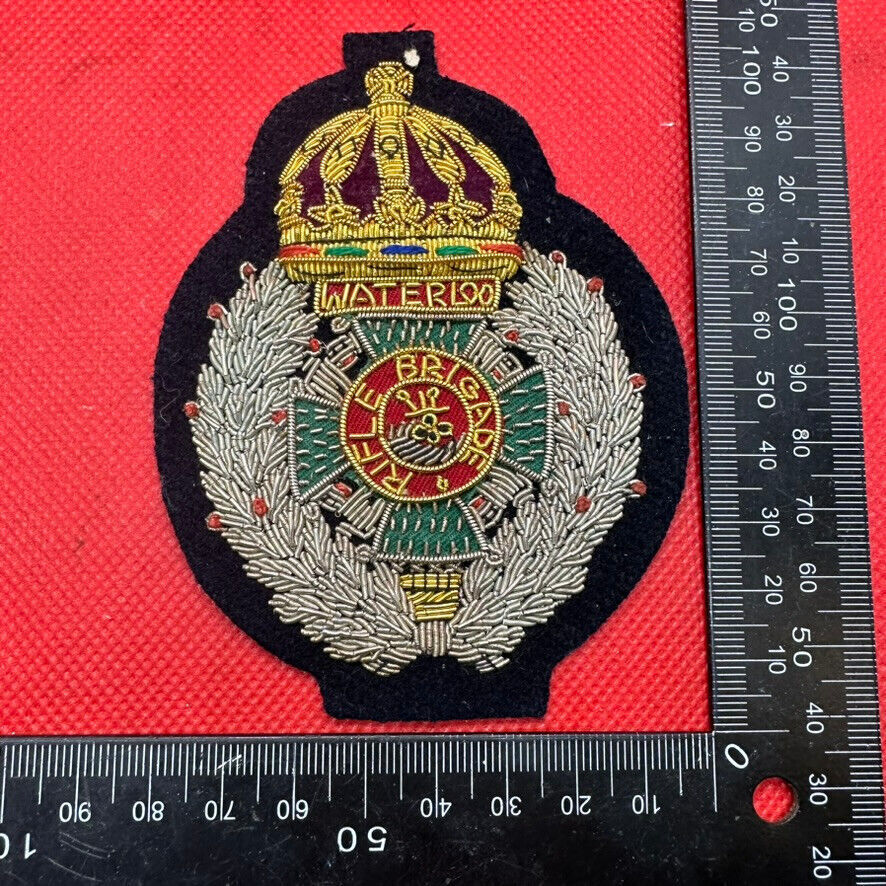 British Army Bullion Embroidered Blazer Badge - Rifle Brigade - The Militaria Shop