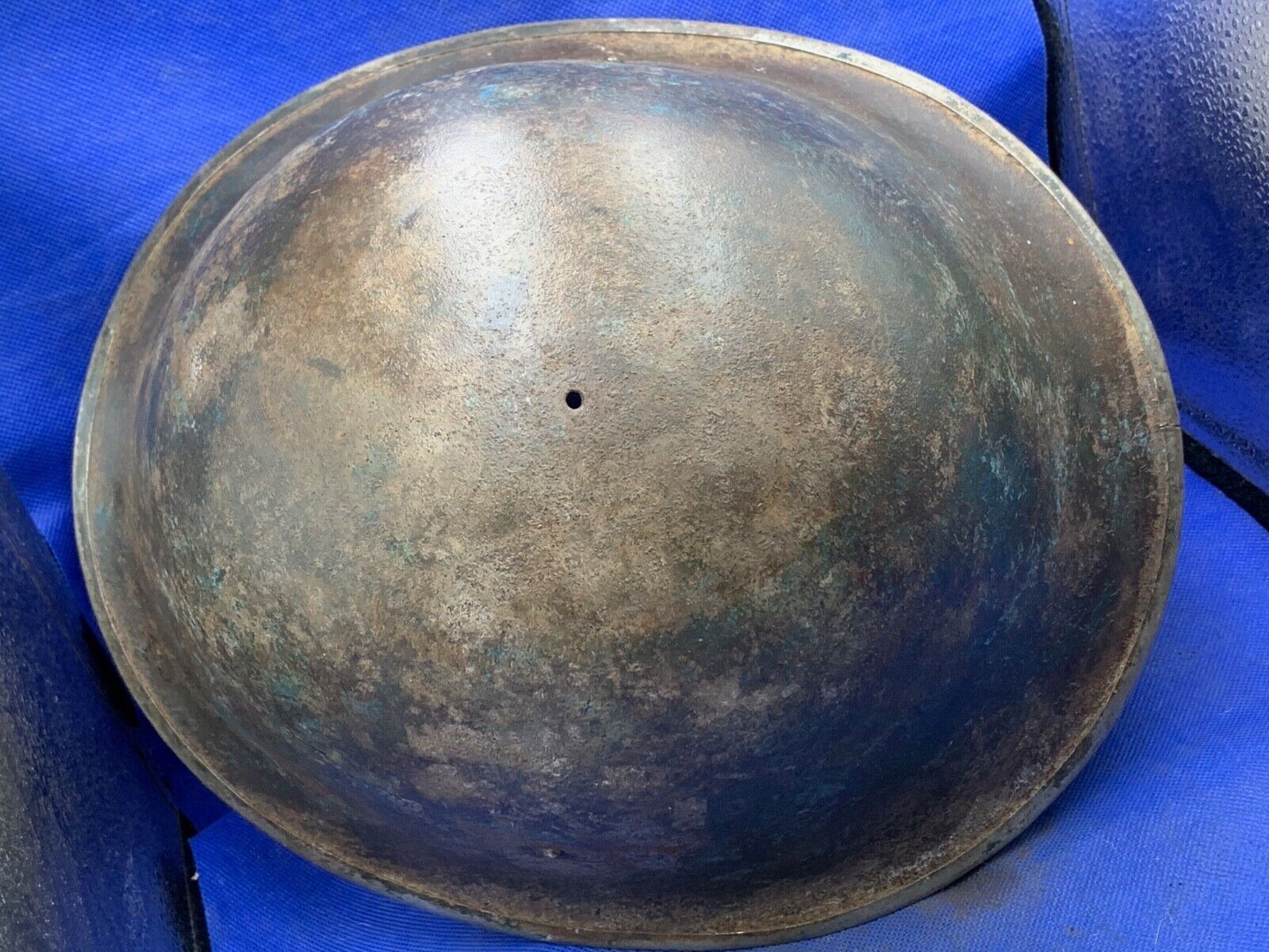 WW2 Canadian Army Mk3 Turtle Helmet - Original WW2 Helmet Shell - High Rivet - The Militaria Shop