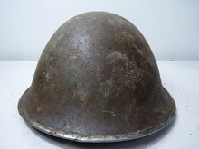 Load image into Gallery viewer, Mk3 Canadian / British Army Original WW2 Turtle Helmet High Rivet - The Militaria Shop
