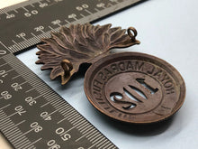 Charger l'image dans la galerie, British Army 102nd Regiment of Foot (Royal Madras Fusiliers) Victorian Cap Badge - The Militaria Shop