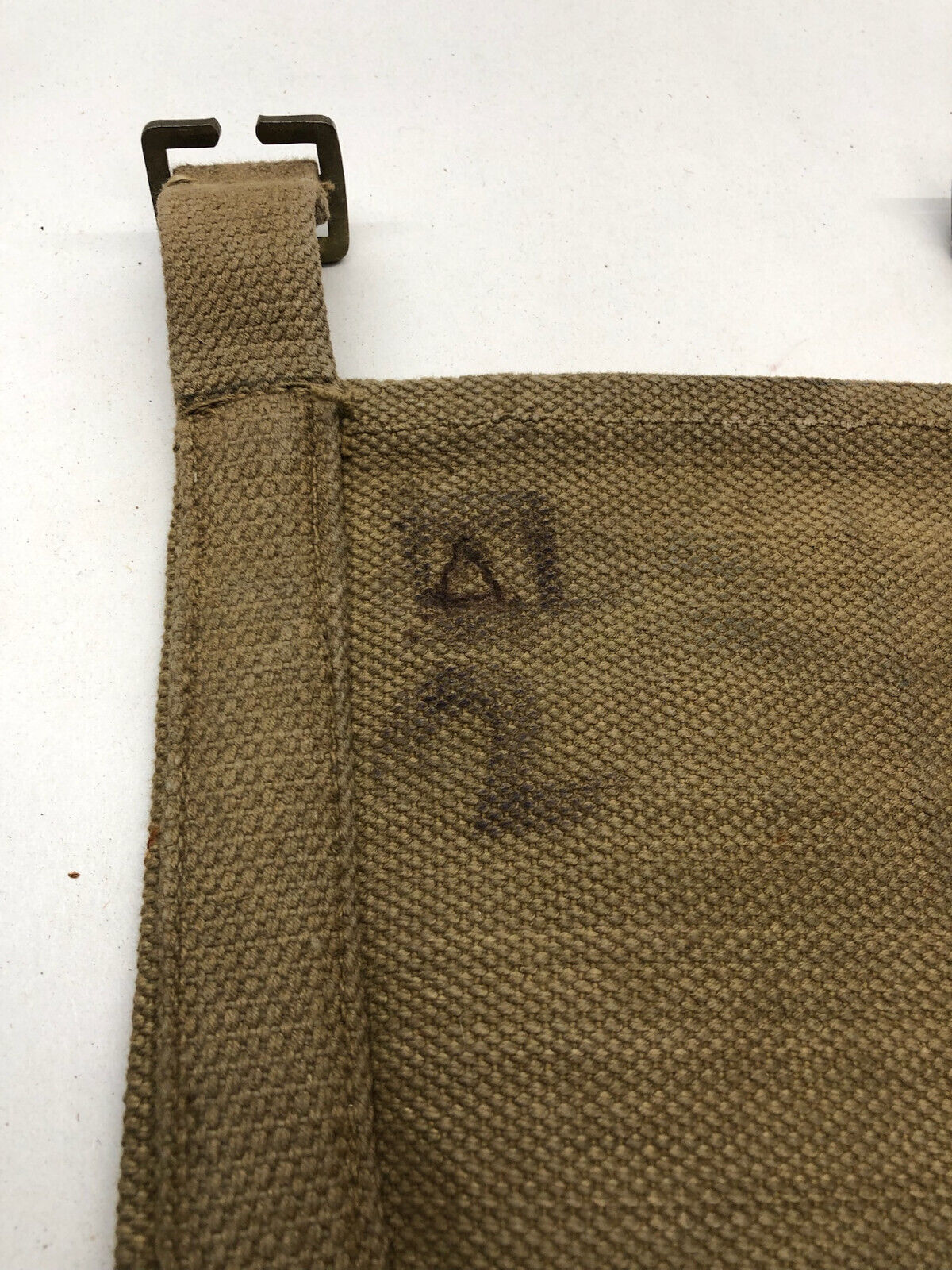 WW2 British Army 37 Pattern Webbing Water Bottle Carrier Harness - 1943 Dated - The Militaria Shop