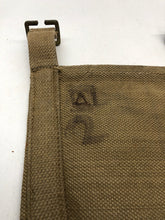 Load image into Gallery viewer, WW2 British Army 37 Pattern Webbing Water Bottle Carrier Harness - 1943 Dated - The Militaria Shop