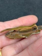 Load image into Gallery viewer, Original WW2 British Army East Surrey Kings Crown Brass Cap Badge - The Militaria Shop