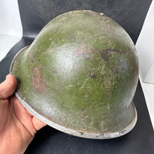 Load image into Gallery viewer, Original WW2 British / Canadian Army Medic Mk3 Combat Helmet & Liner - The Militaria Shop