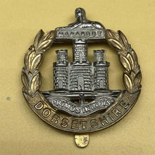 Load image into Gallery viewer, Original WW2 British Army Dorsetshire Regiment Cap Badge - The Militaria Shop