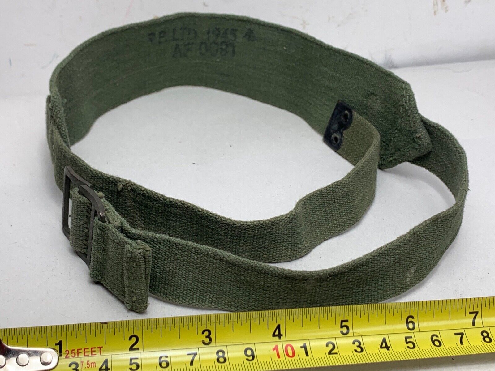Original WW2 British Army 44 Pattern Shoulder Strap - 1945 Dated - The Militaria Shop
