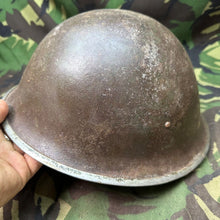 Load image into Gallery viewer, Original WW2 British / Canadian Army Mk3 Turtle Helmet - The Militaria Shop