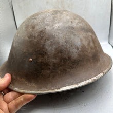 Load image into Gallery viewer, Mk3 Canadian / British Army Original WW2 Turtle Helmet High Rivet - The Militaria Shop