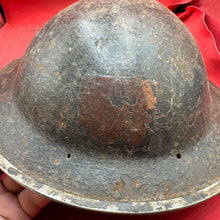 Load image into Gallery viewer, Original WW2 British Army Mk2 Brodie Helmet & Liner - South African Made - The Militaria Shop