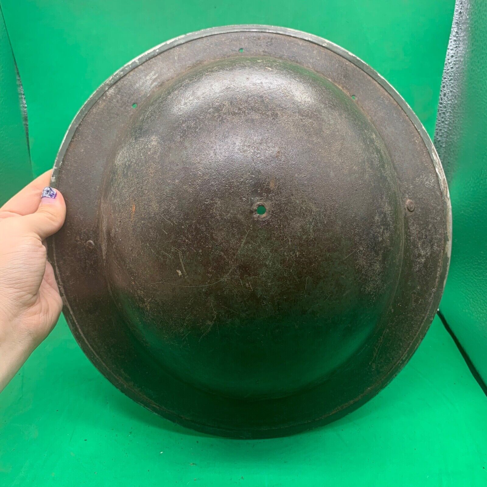Original WW2 South African Army Mk2 Brodie Helmet - British Style Combat Helmet - The Militaria Shop