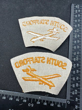 Charger l'image dans la galerie, South Stafford Regiment RAF British Army Shoulder Titles - WW2 Onwards Pattern - The Militaria Shop