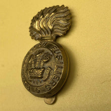 Load image into Gallery viewer, Original WW2 Era British Army Royal Welch Fusiliers Cap Badge - The Militaria Shop