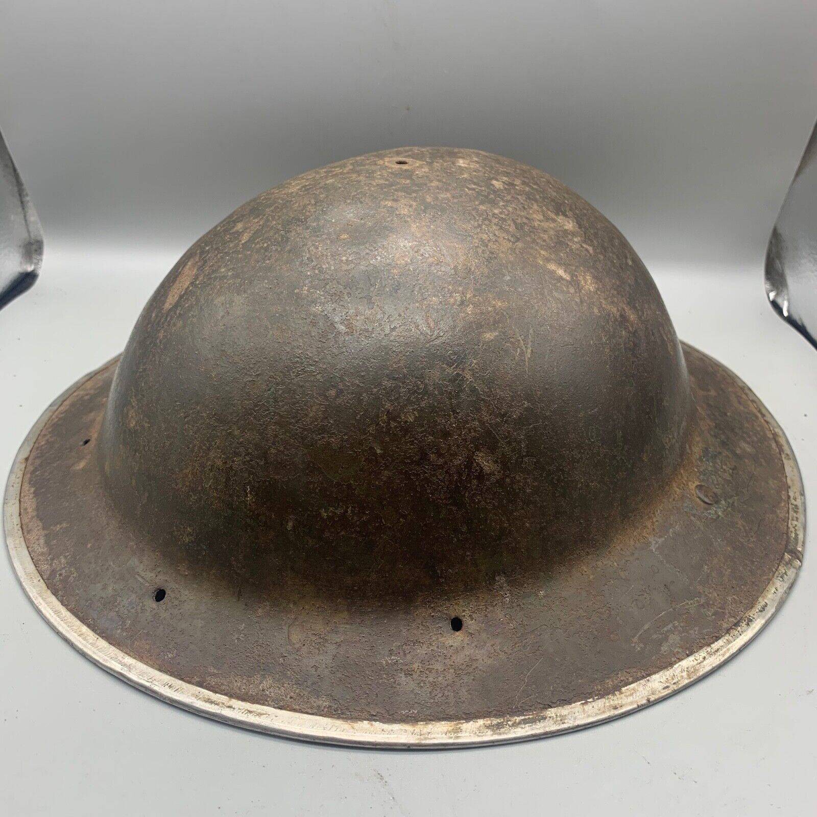 Original WW2 South African Army Mk2 Brodie Helmet - British Style Combat Helmet - The Militaria Shop