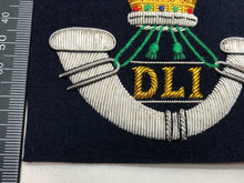 Lade das Bild in den Galerie-Viewer, British Army Bullion Embroidered Blazer Badge - Durham Light Infantry - The Militaria Shop
