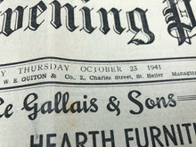 Load image into Gallery viewer, Original WW2 British Newspaper Channel Islands Occupation Jersey - October 1941 - The Militaria Shop