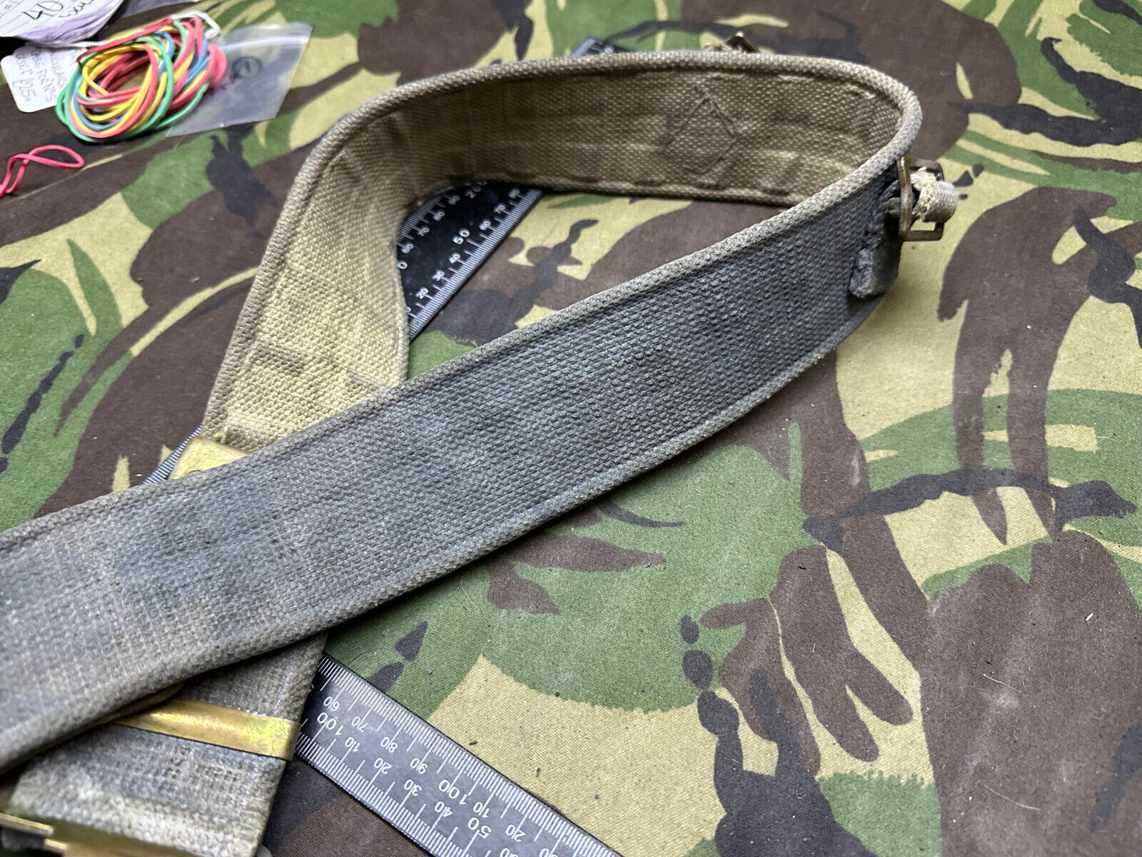 Original British Royal Air Force RAF Blue WW2 37 Pattern Belt - 38" Waist M - The Militaria Shop
