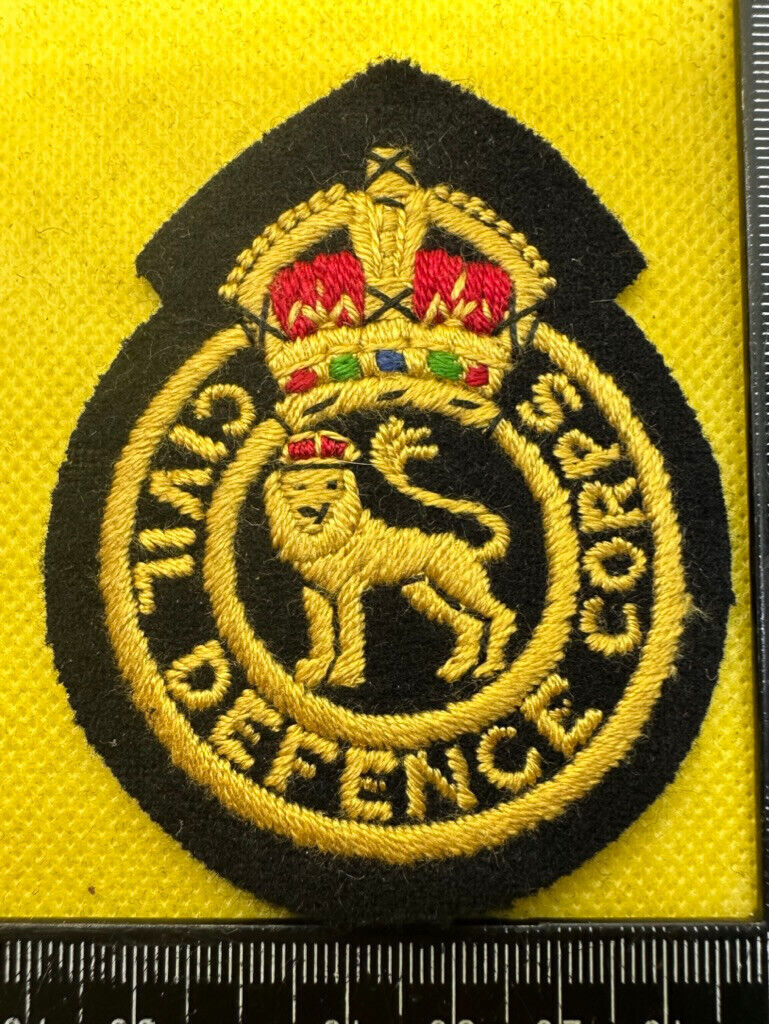 Original WW2 - 1952 British Home Front Civil Defence Service King's Crown B - The Militaria Shop