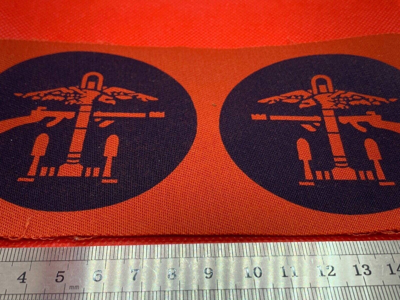 Pair of WW2 Style Printed Combine Operations Shoulder Badges - Reproduction - The Militaria Shop