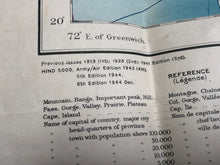 Load image into Gallery viewer, Original WW2 British Army / RAF Map - Satpura Mountains - The Militaria Shop