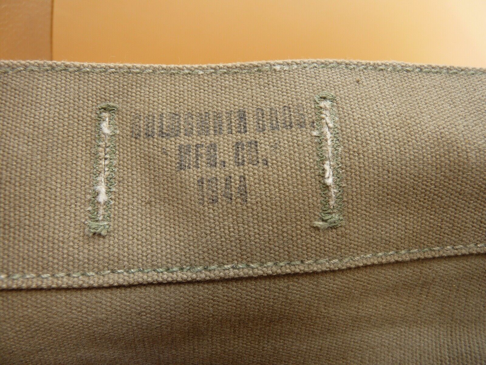 Original WW2 US Army M1928 Haversack Pack Tail - 1944 Dated - The Militaria Shop