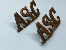 Load image into Gallery viewer, Original WW1 British Army Service Corps (A.S.C.) Shoulder Titles - The Militaria Shop